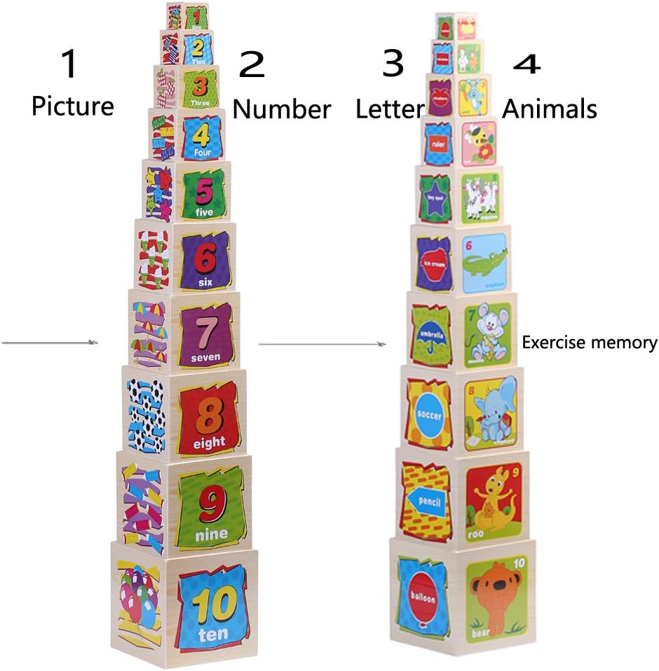 wooden stacking cubes