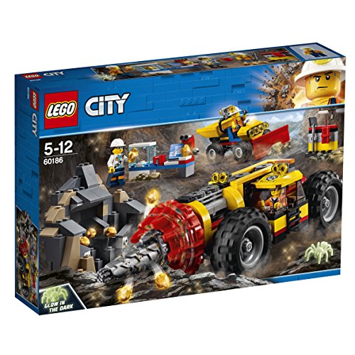 LEGO City Mining Power Driller Toy Vehicle Set, Construction Toys for Kids