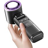 Portable Handheld Turbo Fan with Ice Function, 1-100 Speed Adjustable Mini Personal Fan, 4000mAh USB Rechargeable Battery, LE