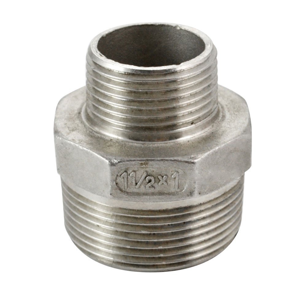 Buy 1" x 3/4" Male Hex Nipple Threaded Reducer Connector Pipe Fitting