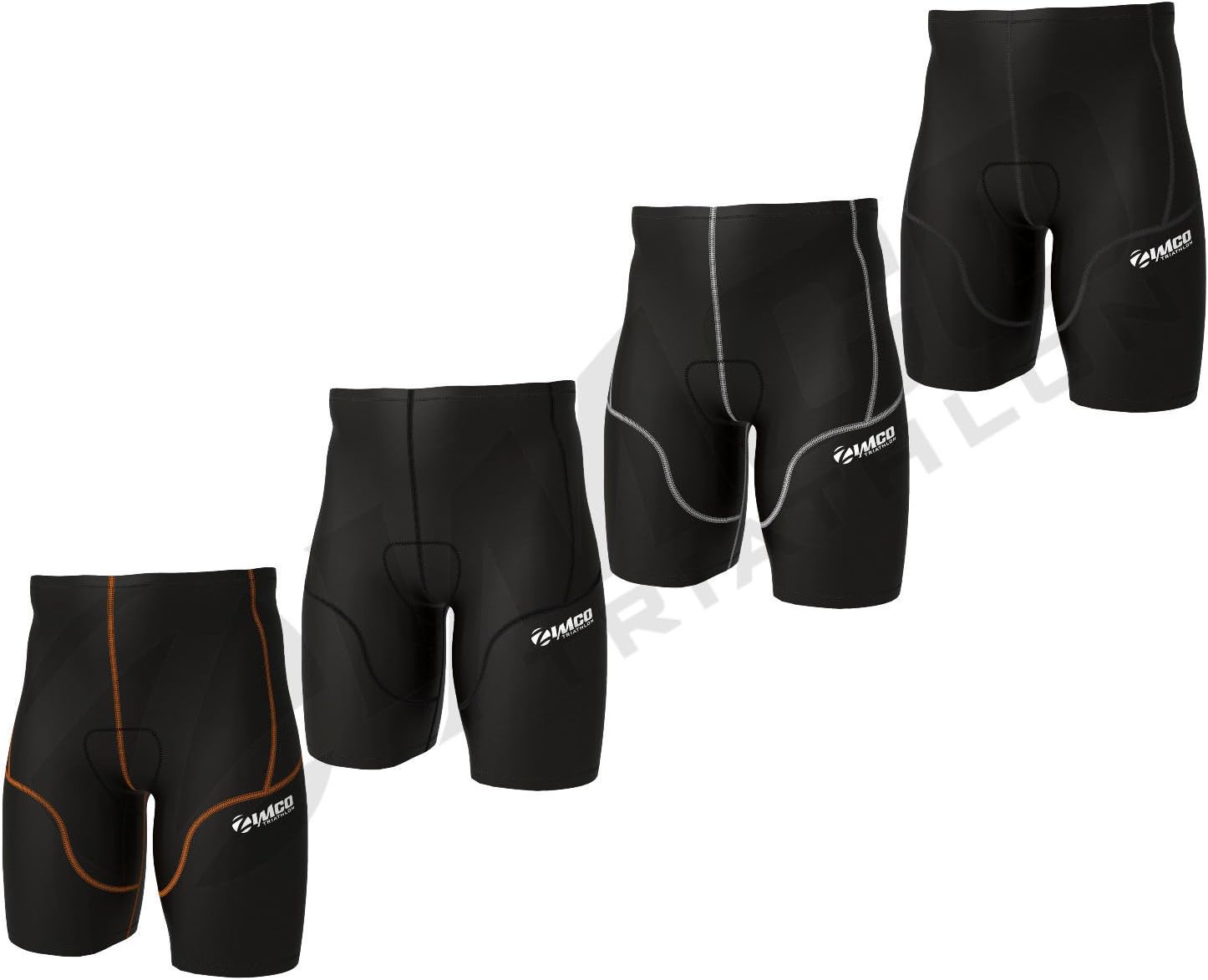 Zimco Elite Men Compression Triathlon Shorts Racing Tri Short Swim Run
