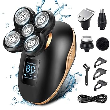 5 in 1 head shaver men's grooming