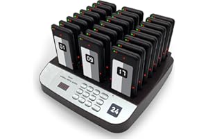 CORUM SECURITY NOLAS Pagers for Restaurants Paging System Coast Buzzer Beep Lineup Waiting Queue Signal Calling Customer Service for Cuisine Hospital Clinic Restaurant Pager for Food Truck