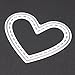 Whitelotous Cutting Dies Stencil Metal Mould for DIY Scrapbook Album Paper Card (3 PCs Love Heart)