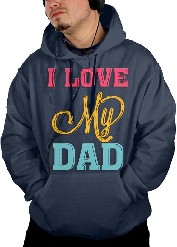 MamieJulia Love My Dad Hoodies Mens XXLarge at Amazon Men’s Clothing store