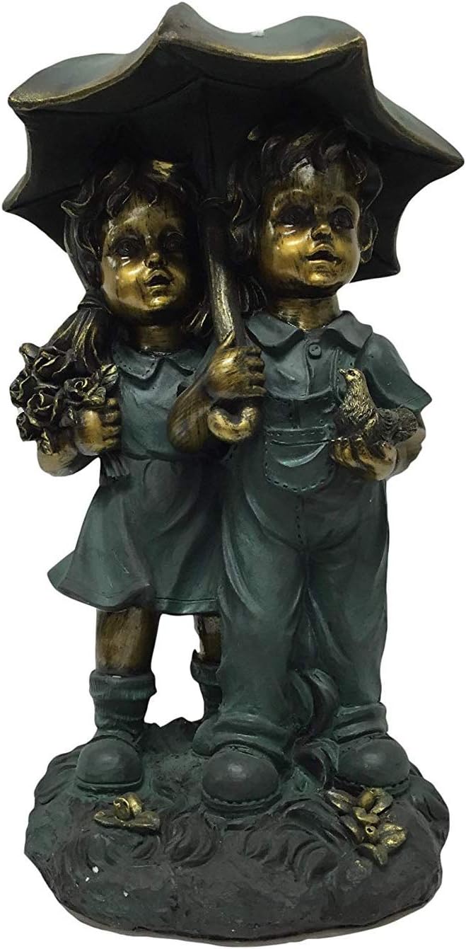 Best Tall Garden Statue Girl With Umbrella