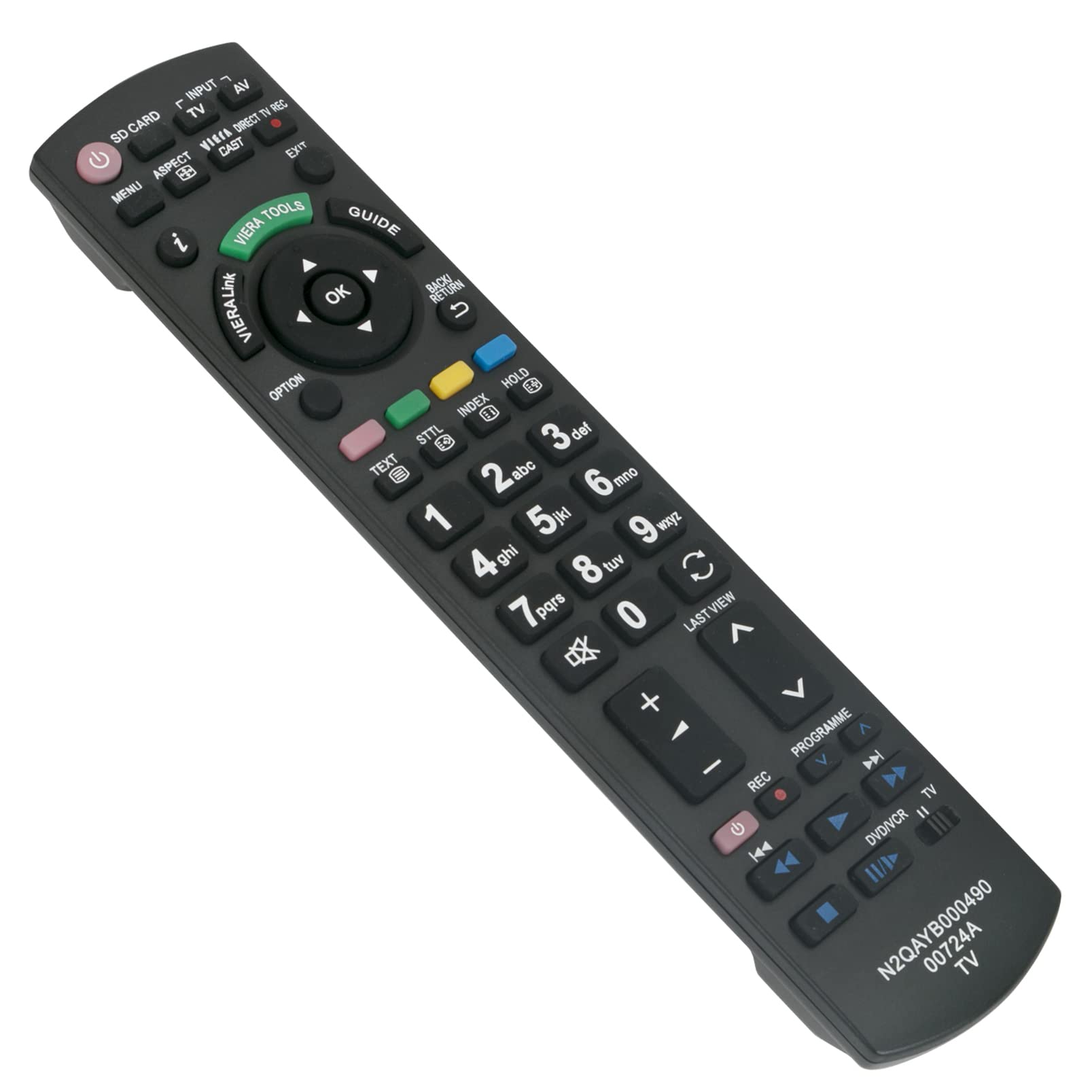 ALLIMITY N2QAYB000489 Replace Remote Control fit for Panasonic Viera TH-42PX71E TH-D42PN73E TX-P50VT20E TH-42PX70E TH-50PX70E TX-P42GT20B TX-P65VT20E TH-37PX71EA TH-42PZ8EA THD-42PT84E TX-P50VT20EA