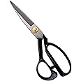 KAKURI Japanese Fabric Scissors for Sewing 8", Made in JAPAN, Japanese Professional Sewing Shears, Razor Sharp Japanese Steel Balde, Black