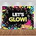 Mehofoto Glow Neon Party Backdrop Let's Glow Splatter Photography Background 7x5ft Vinyl Glowing Party Backdrops Banner Decoration Neon Party Supplies