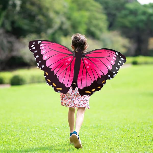 カン Amazon.com: Insect Lore Pink Morpho Dress-Up Butterfly Wings