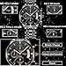 Watch for Men Waterproof Stainless Steel Sport Analog Quartz Watch Gents Fashion Dress Wrist Watch