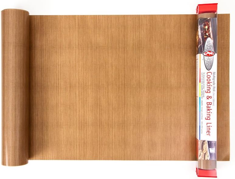 Bake-O-Glide STD0330 Non Stick Reusable Cooking/Baking Liner,Brown,1m x 330mm, 100L x 33W cm