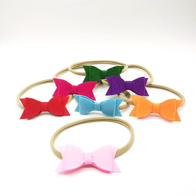 Hemarty Felt Bow Headband Baby Headband Baby Bow Headband