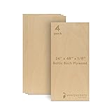 Baltic Birch Plywood 24 x 48 x 1/8 Inch - 3 mm