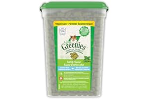 GREENIES Feline Cat Treats Natural Dental Care, Catnip Flavour, 9.75oz. Tub
