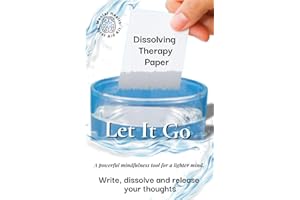 Dissolving Therapy Paper – Emotional Release Writing Tool for Stress Relief, Anxiety, Mindfulness & Self-Care | Burn Book | T
