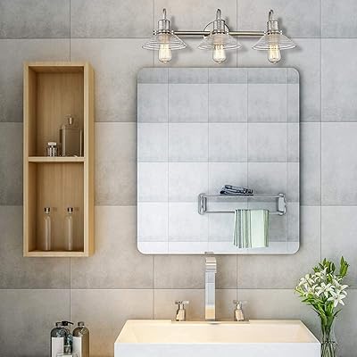 picture Bathroom Vanity Mirrors Brushed Nickel 2