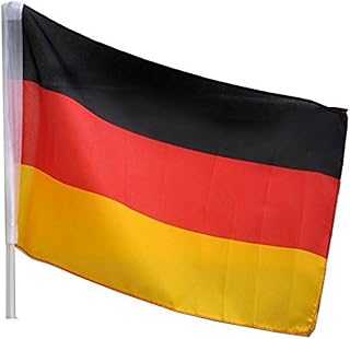 Idena 8310097 - Autofahne Deutschland, Größe 30 x 45 cm, Nationalflagge, schwarz, rot, gold, Fensterfahne, WM, Weltmeisterschaft, EM, Europameisterschaft, Fußball, Handball, Fanartikel, Autofenster