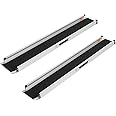 SCITOO Adjustable Wheelchair Ramp 8FT Non-Skid Threshold Ramp 600lbs Capacity Aluminum Portable Telescoping Ramp for Steps, Home, Stairs, Doorways