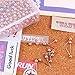 Yalis Push Pins Map Tacks 1/8-Inch Retro Metallic Color Beads Head Marking Push Pins 200-count (Rose Gold)