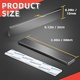 Grtard 12 Pack Neodymium Magnets 60x10x3 mm with Double-Sided Adhesive view 2