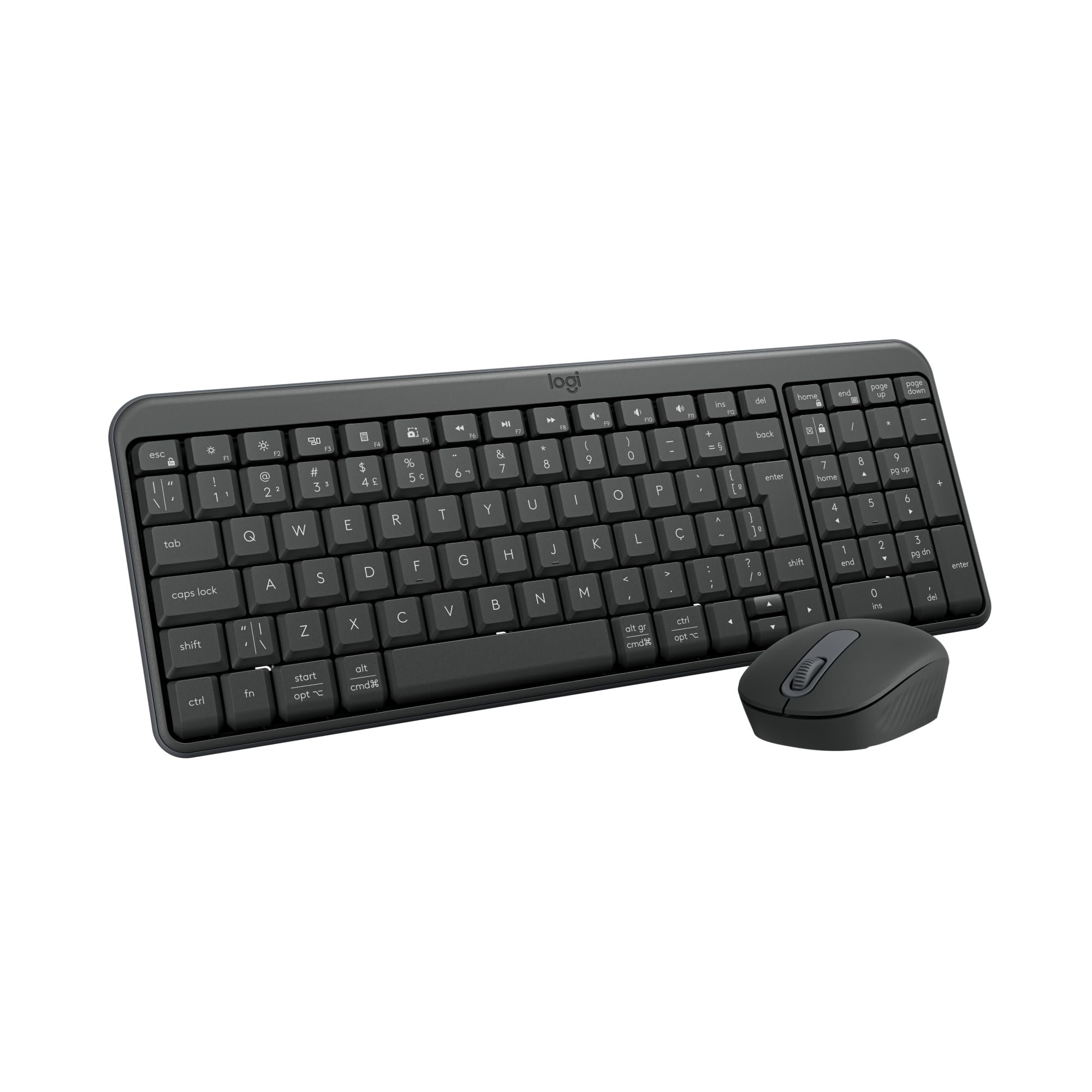 Combo Teclado e Mouse Sem Fio Logitech MK250 Bluetooth com Conectividade Rápida e Fácil, Design Compacto, Mouse Ambidestro, L