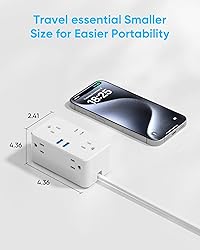 Kakyanill European Travel Plug Adapter, Type E F