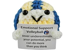 FOULIKI Handmade Crochet Volleyball for Volleyball Lovers!Birthday Gift for Fans and Friends,Emotional Support Gifts for Volleyballs Enthusiast,Custom Gifts for Men and Women Ball Players