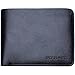 FlyHawk Mens Handmade Genuine Leather with Designer,thin Bifold Wallet Italian