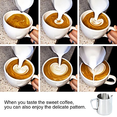 image for Zehui Coffee Milk Frother and Latte Maker Stainless Steel Frothing Ste