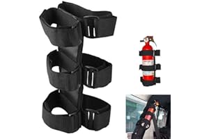 BASICON BetterJonny Adjustable Strap Fire Extinguisher 3 lb Fire Extinguisher Holder for Car SUV Truck UTV and Home Use