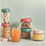 Eidoct 3-Pack 10oz Glass Jar with Leakproof Screw Lid - Multi-Colored view 8