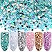 6Color Sequin Powder Dazzling Sticker Colorful Nail Art Decoration