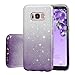 Galaxy S8 Case, Poristal Luxury Bling Glitter Back Cover Protective Bumper [Slim Fit,Anti-scratch] Case for Samsung Galaxy S8 (Gradient-pueple)