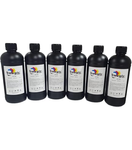 Amazon.com: Imagic Ink 500 ml uv Printer Ink (Color 6 Pack CMYK WW
