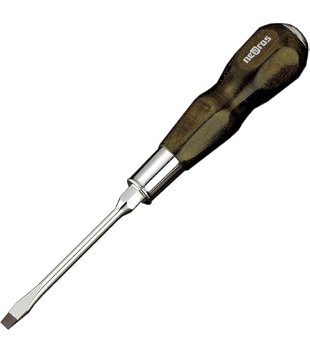 Nepros Wooden Grip Screwdriver (Flat) - Amazon.com