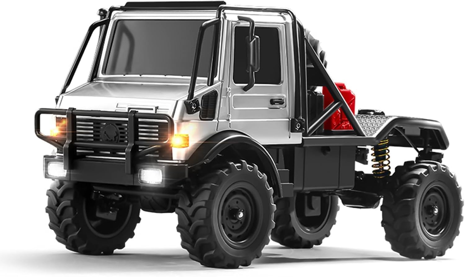 Photo 1 of MN-333 1/18 Semi-Truck RC Crawler, Unimog U4000 4WD Full Scale Off Road RC Rock Crawler, 4x4 RC Car RTF Alloy Climing Vehicle for Hobby Gifts