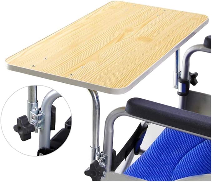 SUYUDD Wood Wheelchair Lap Tray,Wheelchair Table,Universal Trays Desk