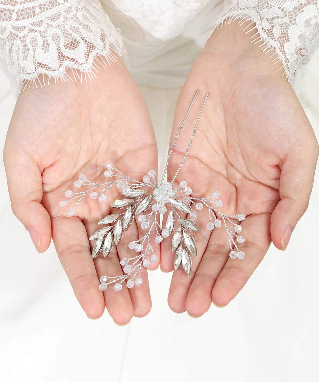 Fstrend Wedding Bride Hair Pins Silver