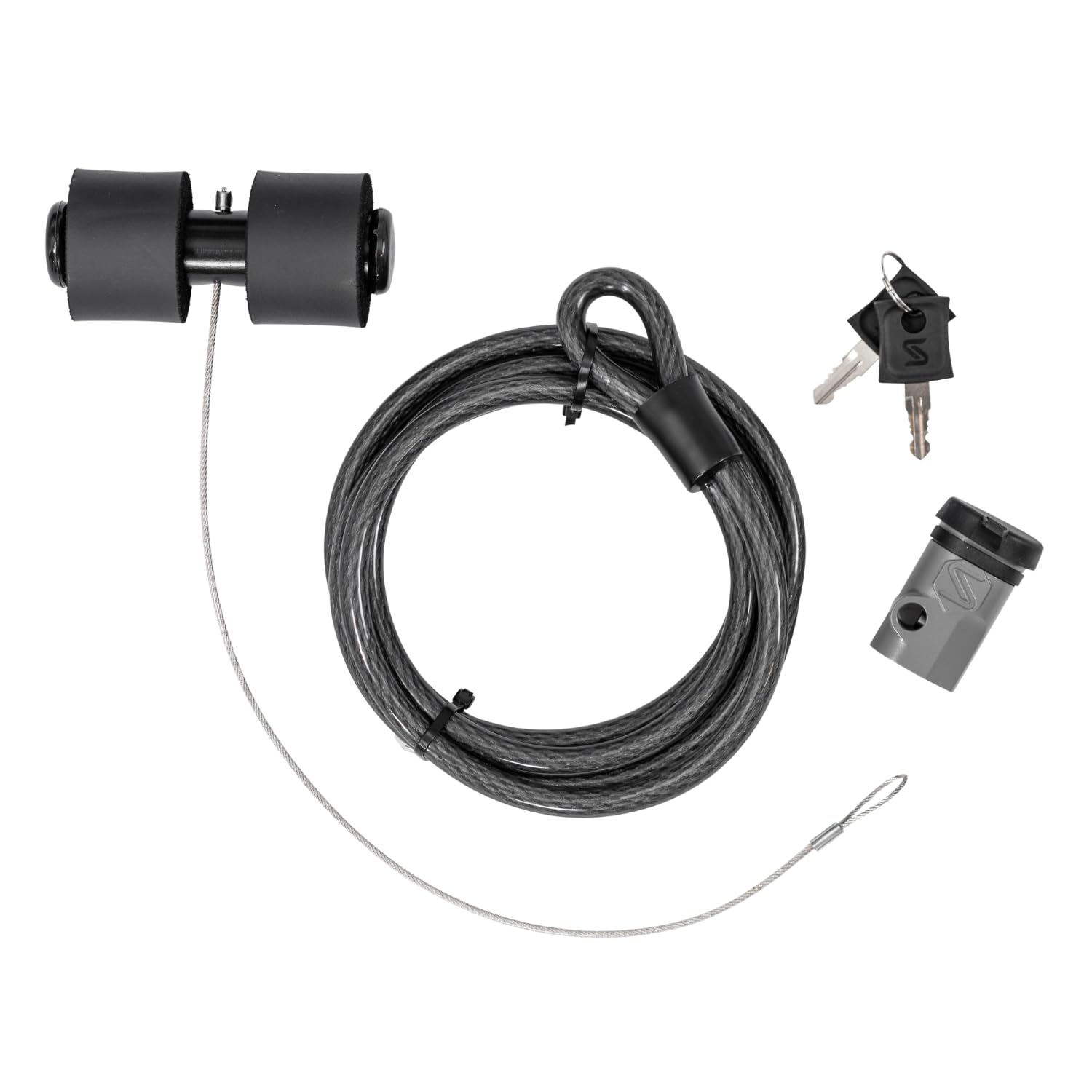 Saris Bicycle Trunk Rack Lock, Multicoloured with Black, Keyed Lock, Adults Unisex, One Size