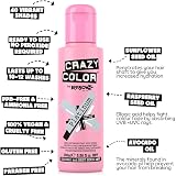 Crazy Color Metallic Platinum Semi-Permanent Duo Hair Dye Purple Toner 200ml view 4