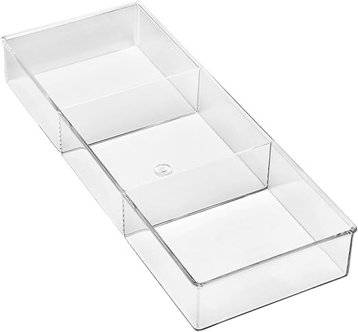 Amazon Com Whitmor 3 Section Small Easy Clean Clear Plastic Resin