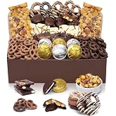 From You Flowers Belgian Chocolate Covered Snack Tray - Dipped Cookies, Pretzels &amp; Gourmet Treats Gift Box for Birthday &amp; Thank You