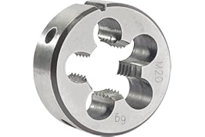 Aceteel M20 x 2.5 Metric Round Die, Machine Thread Die M20 X 2.5mm Right Hand