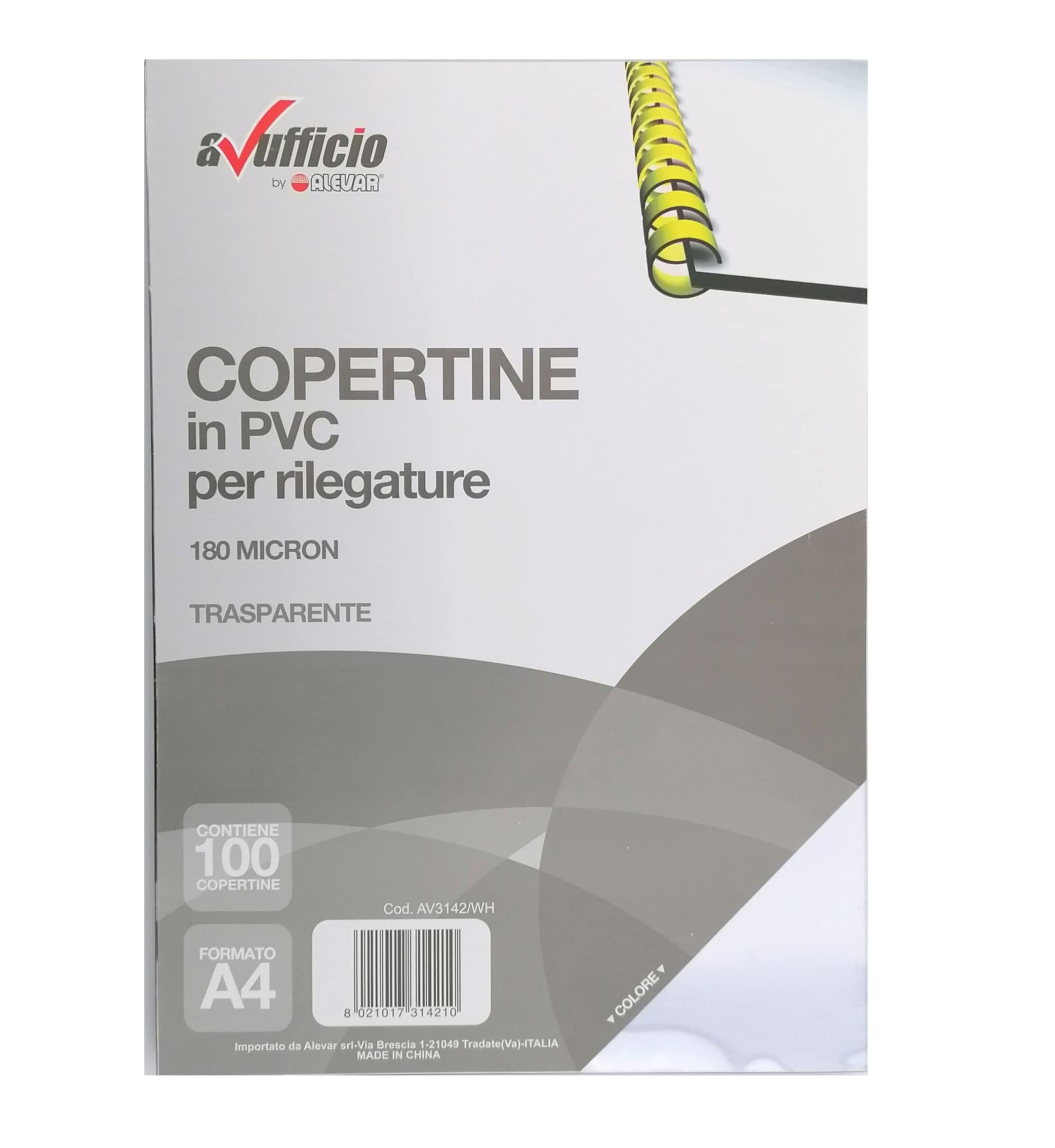 Alevar 3142/WH Binding Covers