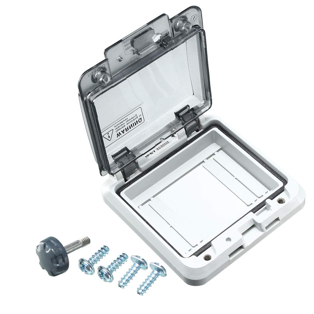 120mmx160mmx92mm uxcell IP65 ABS Transparent Cover Power Distribution ...