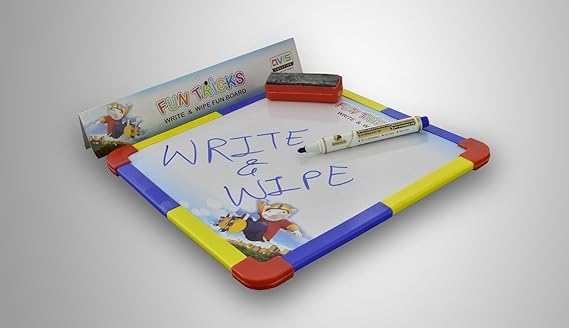 TANMAN Double Sided Write N Wipe Fun Board Junior