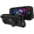 Soft TPU Protective Case with Kickstand for MSI Claw A1M 7" 2024 Handheld Game Console Skin Cover Drop-Proof Protector Slim Stand Sleeve with Non-Slip,Anti-Collision,Shockproof (Black)
