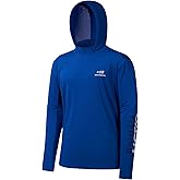BASSDASH UPF 50+ Men’s UV Sun Protection Long Sleeve Performance Fishing Hoodie Hooded Shirts