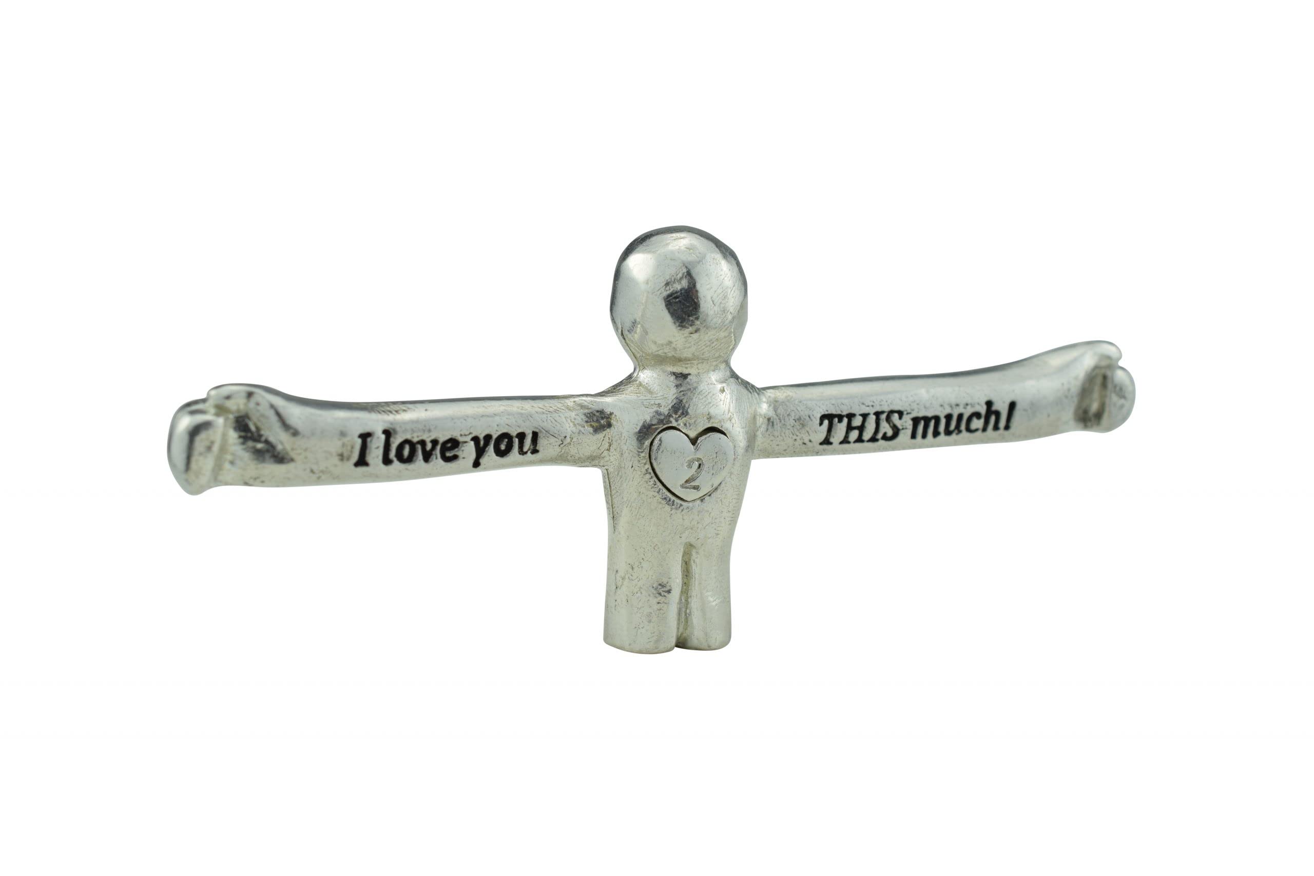 Pirantin I Love You This Much Figure - 2nd Anniversary Unique Gift for Husband or Wife (ilytm02)